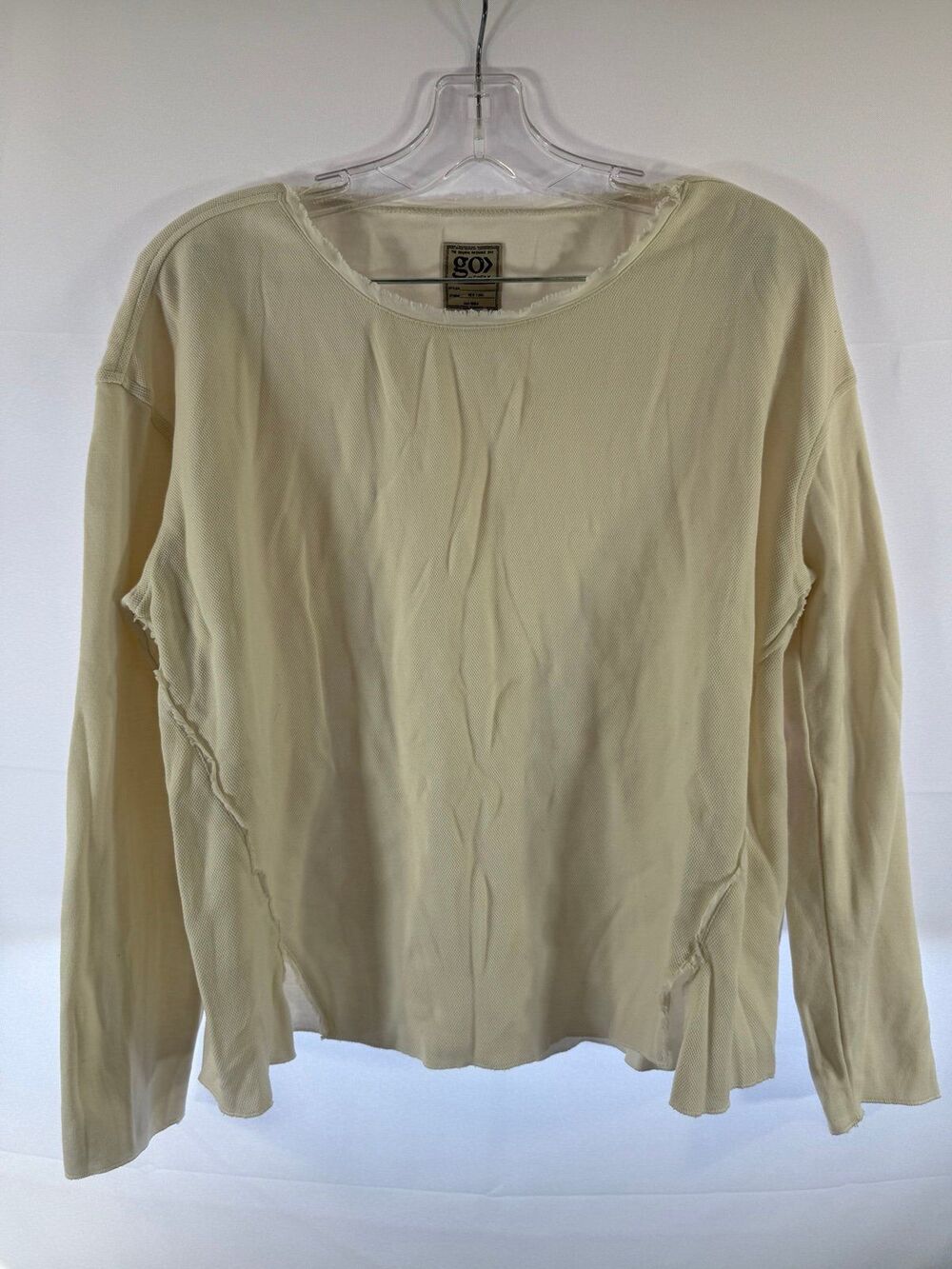 GO> By Go Silk Women’s Long Sleeve 100% Silk Top NWOT Size Small